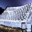 ZAIYW 660 LED Net Lights 20Ft x 13Ft Large Christmas Net Lights Plug in, Waterproof Outdoor Mesh Lights with Remote Control Timer for Bushes Garden Tree Holiday Decor (Cool White)