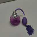 Coolrunner Crystal Art Vintage Style Refillable Perfume Atomizer Long Spray Bottle 100ml(Purple)