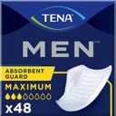 Tena Incontinence Guards for Men, Moderate Absorbency, 48 Count (Maximum Absorbency)