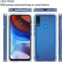 Compatible with Moto E7 Power Case, Moto E7i Power XT2097 Case with Tempered Glass Screen Protector, Full Body Shockproof Clear Flexible Protective Cover Case for Motorola Moto E7 Power (clear)