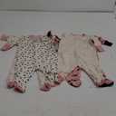 Onesies Brand baby-girls 4-pack Sleep 'N Play Footies Multi Pack
