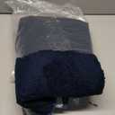 Nuttumico Ultra Soft Round Area Rugs for Living Room Bedroom, 4x4 Feet Navy Blue Washable Non-Slip Indoor Rugs, Thickened Memory Foam Modern Indoor Circle Carpet for Boys Girls Room Home Decor