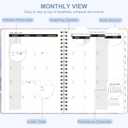 5 x 2026 Planner, Weekly and Monthly Calendar Planning Book, Jan 2026 - Dec 2026, Academic Agenda Planner for School Supplies and Office Desk Accessories - A5 (6.3" x 8.5") (Seaview)