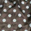 AIHUKOCY Women Polka Dot Tube Bandeau Strapless Sleeveless Backless Tank Top Polka Dots Peplum Y2k Tube Shirt Tops Brown