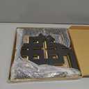 Weysat Wall Mount Home Mirror, 2 Pieces Silver Square Decorative Mirror for Bedroom, Living Room, Bathroom, 11.8 x 11.8 Inches(Gold,Mirrored)