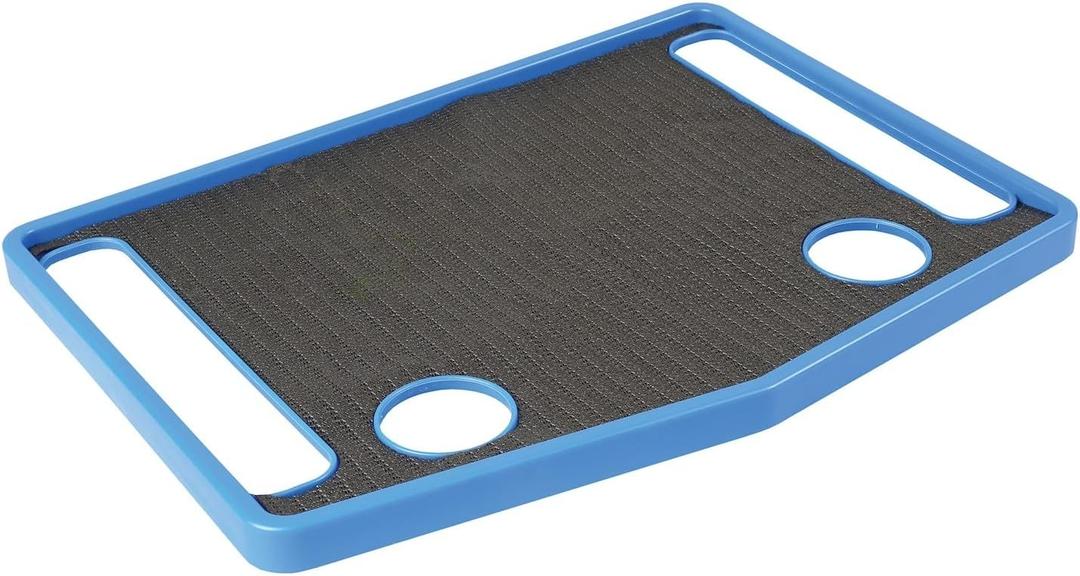 Support Plus Walker Tray Table - Mobility Table Tray for Walker, Non Slip Walker Tray Mat, Walker Accessories Mat, Cup Holder for Walker (21"x16") - Royal Blue