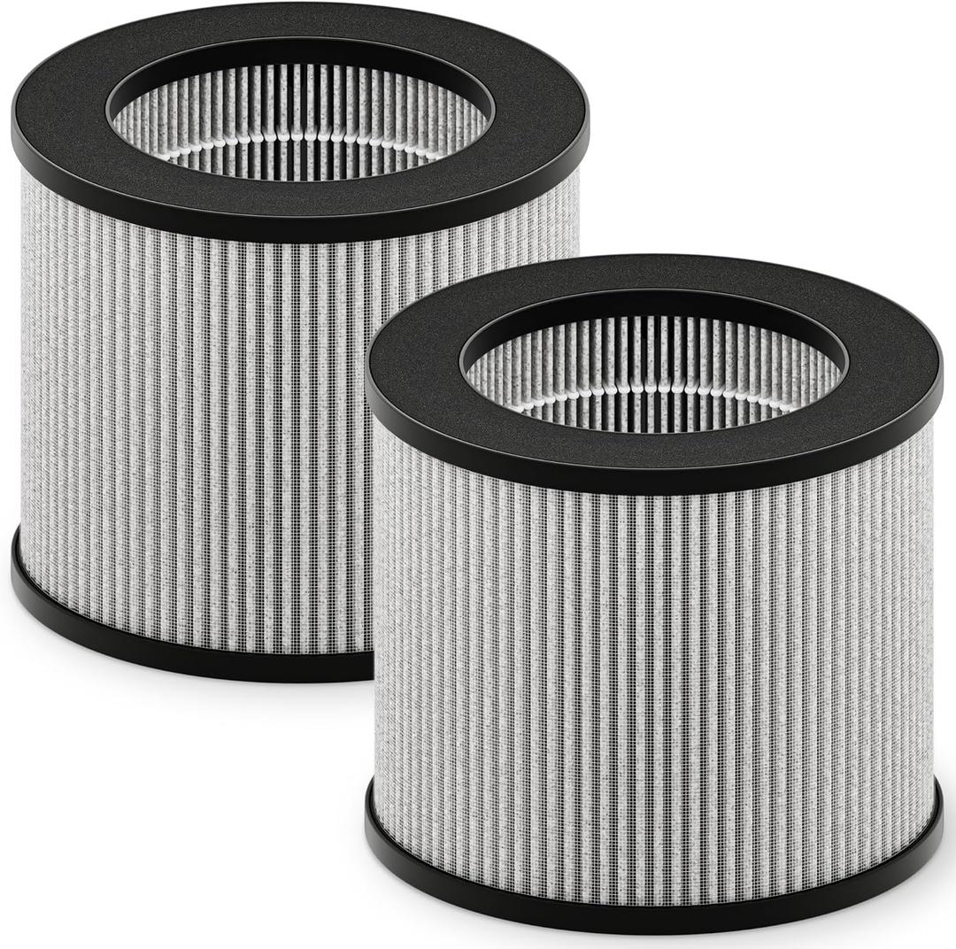 2801 Replacement Filter Compatible with Bissell MyAir Personal Air Purifier 2801, 2780, 2780A, 2780B, 2780P, 27809, Hight Efficiency and Carbon Filter, 2 Pack