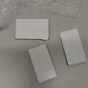 Therwen 6 Pcs Glitter Christmas Stocking Holders Shiny Fireplace Stocking Holders Set with No-Slips Strips Safety Mantel Hanger Hooks Xmas Mantle Grips for Tabletop Shelf Party Decor (Black)