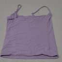 SUUKSESS Women Sexy Square Neck Tank Top Summer Y2K Going Out Basic Cami Shirt (Small, Light Purple)