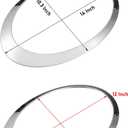 Compatible with MINI Cooper Headlight Trim Ring 2007-2013,R55 R56 R57 Headlight Rings,1Pair Chrome Head light Bezel Driver Passenger Side,Headlamp Trim Replacement for 51137149906 51137149905