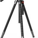 SMALLRIG x Potato Jet TRIBEX SE Hydraulic Tripod, One-Touch Fluid Head for DSLR Cameras, 6kg/13.2lb Load, Max Height 166cm/65in, Lightweight Travel Tripod, Interviews/Wedding/Landscape/Studio/Sports