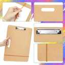 2 x TKOnline 2 Pack 11.8x17.7 Drawing Boards, Sketch Boards with Sturdy Clip and Rubber Bands, Portable Art Clipboard for Classroom, Drafting and Studio Drawing