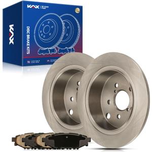 KAX Rear Brake Kit, OE Brake Rotors and Ceramic Brake Pads | Replacement for Subaru Forester 2014-2018, Impreza 2012-2019, Crosstrek 2016-2019, XV Crosstrek 2013-2015, Automotive Replacement Brake Kit (31605+D1114)