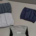 Paw Legend Washable Dogs Diapers Male Dog Belly Bands for Male Dogs Diapers Reusable Puppy & Doggie Diapers Male (4 Pack, Medium) (Navy and Grey)