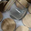 SUPMIND 30 Pack Glass Candle Jars-10oz Clear Empty Candle Jars with Bamboo Lids and Sticky Labels, Bulk Candle Jars for Making Candles Containers - Dishwasher Safe