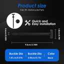 100 Pcs Cable Tie Buckle,Nylon Universal Cable Tie Buckle,Zip Clips For Cars Daily Repair Heavy Duty Automotive Self-Locking