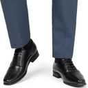 Bruno Marc Men's Plain-Toe Lace Up Dress Oxfords, Black US 9