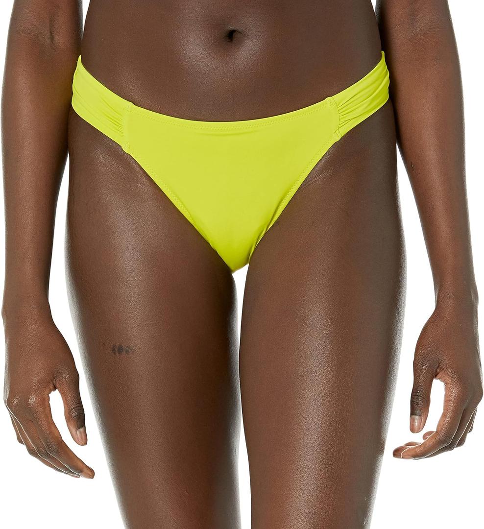 Amazon Essentials Women's Side Tab Bikini Swimsuit Bottom (XX-Large, Lime Green)