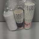 BLUE PANDA 48 Pack Disposable 16oz Coffee Cups with Lids - YAY Party Supplies - Paper To Go Cup for Themed Birthday Party, Wedding, Baby Shower