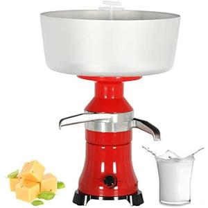 Milk Cream Centrifugal Separator Electric Cream Separator Stainless Steel 100L/H Goat Cow Milk Separator Turning Raw or Whole Milk into Cream and Skim Milk for 110V 100W