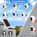 5W Solar Panel Charger for Ring Camera, Compatible with Ring Stick Up Cam/Pro Battery, Spotlight Cam Plus/Pro Battery 10ft Cable -1Pack