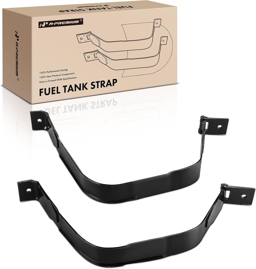 A-Premium Fuel Tank Straps W/ 2PCS Compatible with Ford [F-class Super Duty] F-250 Super Duty 1999-2010 & F-350 F-350 Super Duty 1999-2007 & F-450 Super Duty 2002