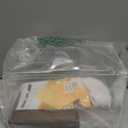 JUJOMAT Acrylic Display Case for Collectibles, Wood Base (6x6x10 inches, 15x15x25 cm)