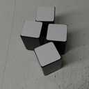 4 Pcs Self-Adhesive Furniture Bed Risers, Square Heavy Duty Carbon Steel Table Sofa Risers Adds 4" Height with Felt Pad,Black