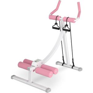 Home Gym Systems Ab Machine, Ab Workout Equipment, Adjustable Ab Trainer Machine for Abs Workout at Home Gym, Foldable, Knee Protection, Abdominal Trainer for Stomach