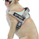 AUROTH Dog Harness No Pull Soft Padded Service Dog Vest, No Choke, Easy On Pet Vest with Handle, Adjustable Reflective Dog Harness for Small, Medium and Large Dogs, Easy Walking and Training