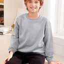 Boys Fall Casual Geometric Texture Sweatshirts Sports Crew Neck Pullover 5-14 Years (M)