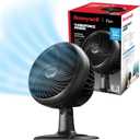 Honeywell Fan, Turbo Force Oscillating Table Fan with 3 Speeds, Air Circulator for Bedroom, Black, HT-906, Medium