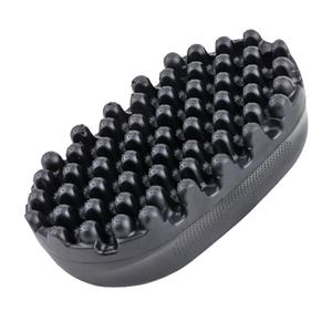 Rubber Curling Hair Brush Twist Curl Comb for Afro Curls Hair Wave Tool Dirty Braided Curly Hair Big Small Holes Durable Curling Comb for Men Women Boy Girl Long Short Hair Black (One Color)