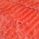 Faux Fur Fluffy Body Pillow Cover Luxury Textured Vertical Stripe Plush Decorative Body Pillowcase, Ultra Soft and Cozy Zipper Closure 22 x 60 Inches, Coral Orange, Pillowcase is Damaged