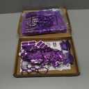 Ramede 21 Pcs Purple Spirit Wear Girls Team Spirit Day Accessories Field Camp Day Color War Accessories Pep Rally Supplies Camp Game Color Team Items Bulk Tutu Noisemaker Stickers for Sport