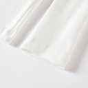 Girls Long Sleeve T-Shirt Cotton Rib-Knit Tees Toddler Stretch Basic Warm Round Neck Tops (White)