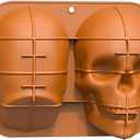 Extra Large Skull Cake Molds for Baking Silicone Cake Pan ToolsDIY Large Skull Cake PanNon-stick Durable Pastry Mould for Birthday Halloween Party8.5in