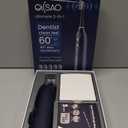 3-in-1 Upgraded Pro Flossing Toothbrush-Flosses, Vibrates and Oscillates(The 1st Tech), Electric Toothbrush with Water Flosser Equipe 5 Brush Heads, Plaque Removal for Sensitivity, Braces-Blue