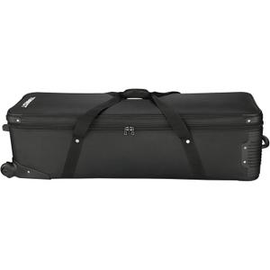 47"/120cm Rolling Camera Case for Photo Studio Gear, Photo Studio Equipment Trolley Case, Camera Bag with Wheels for Studio Lights and Light Stands, Trade Show Case