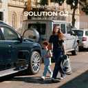Cybex Solution G2 Folding High-Back Booster Seat - Lightweight, Travel-Friendly, Rigid Latch Installation, Linear Side-Impact Protection, Height Adjustable, Moon Black, EXP 2034/04/09
