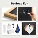 TOWON Magnetic Chalkboard Calendar 36x24 in, Wooden Frame, Monthly