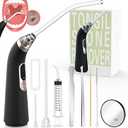 Voraiya Electric Tonsil Stone Remover, Tonsil Stone Vacuum, 10 in 1 Electronic Tonsil Stone Removal Kit, 5 Modes Cleaner for Tonsil