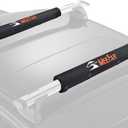 MeeFar Universal Car Soft Roof Rack Pads Luggage Carrier Rack for Kayak Surfboard SUP Canoe Include 2 Heavy Duty Tie Down Straps, 2 Tie Down Rope, 2 Quick Loop Strap