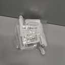 2 x TonGass 4-Pack RV Curtain Holders with Screws (White)  Camper & Motorhome Curtain Clips for Window Drapes, Heavy-Duty Plastic Retainers for RV, Boat, and Trailer Curtains