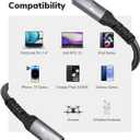 USB C Cable 25FT, USB C 3.1 Gen 2X2 Cable, 4K60Hz Monitor Video Output, 10Gbps High Speed Data Transfer, 100W Fast Charging, for Car Carplay iPhone 16, MacBook, Action Camera, Portable Monitor
