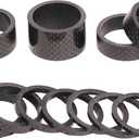 BUCKLOS Bicycle Spacers 11 Pieces Fit 28.6mm Bicycle Threadless Front Fork Stem,2 3 5 10 15 20mm Carbon Fiber Washers (Matte)