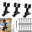 3pcs Adjustable Angle Pergola Brackets Heavy Duty Roof Riser Beam Bracket,Fits 44 and 46 Wood BeamsApplied to Patio Pergola Gazebo