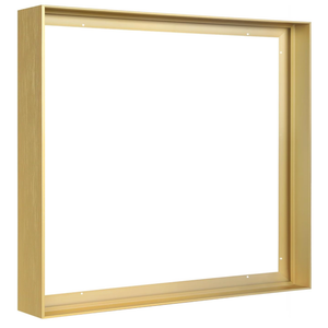 Floater Frame for 36x36 Canvas Paintings, DIY Metal Floating Frame with 1.5” Deep for Artists Designers Landscape Portrait Artwork, Modern Home Office Wall Decor (Gold)