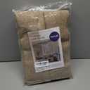 MIULEE Faux Linen Curtains 84 Inch Length 2 Panels Natural Semi Sheer Curtain with Back Tab Rod Pocket, Light Filtering Window Privacy Burlap Drapes for Living Room Bedroom 42W x 84L Linen