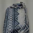 Fitted Picnic Table Cover with Bench Covers Waterproof Elastic Edges Rectangle Patio Tablecloth Outdoor Camping Essentials Stuff Rv Accessories Summer Trip Travel Camper Gifts for Woman Men, 72in 6 ft (72x30in, Blue White Lines)